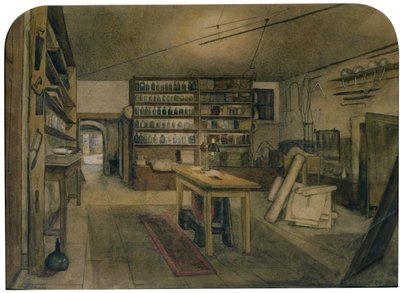 Laboratorio electromagnético de Faraday, 1852 de Harriet Jane Moore